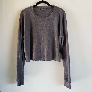 Brandy Melville Cropped Crew Neck Tee